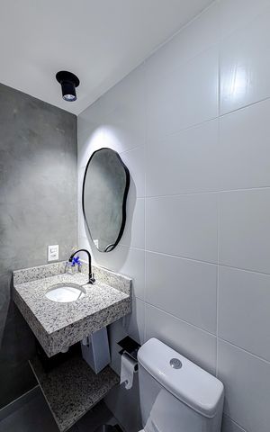 Studio à venda com 26m², 1 quarto e sem vaga Studio à venda com 26m², 1 quarto e sem vagaBanheiro da Suíte