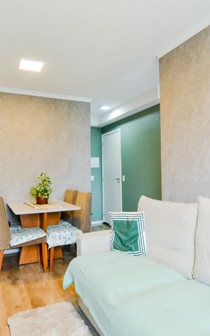 Apartamento à venda com 43m², 2 quartos e 1 vagaSala 