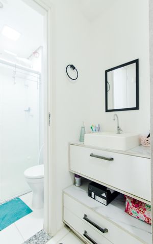 Apartamento à venda com 43m², 2 quartos e 1 vagaBanheiro 