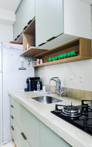 Apartamento à venda com 43m², 2 quartos e 1 vagaCozinha  e Área de Serviço 