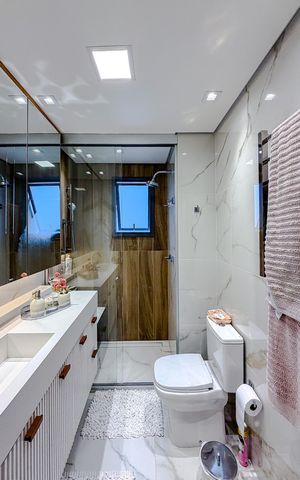 Apartamento à venda com 147m², 3 quartos e 2 vagas Apartamento à venda com 147m², 3 quartos e 2 vagasBanheiro da Suíte 3
