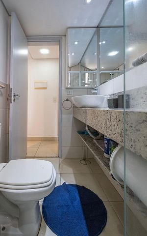 Apartamento para alugar com 40m², 1 quarto e 1 vaga Apartamento para alugar com 40m², 1 quarto e 1 vagaBanheiro