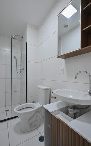 Apartamento para alugar com 40m², 2 quartos e sem vagaBanheiro