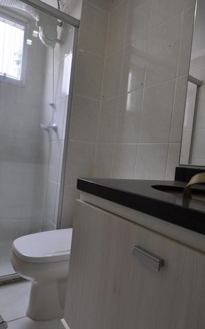 Apartamento para alugar com 92m², 3 quartos e 2 vagasBanheiro do Quarto Suíte