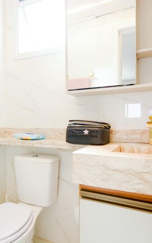 Apartamento para alugar com 73m², 2 quartos e 1 vagaBanheiro da Suíte