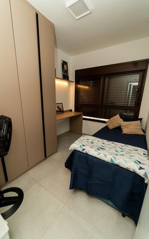Apartamento à venda com 57m², 2 quartos e 1 vagaQuarto 2