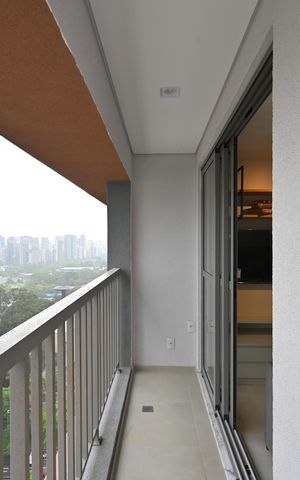 Apartamento para alugar com 32m², 1 quarto e sem vagaVaranda