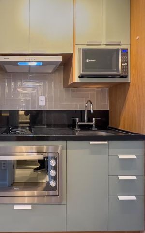 Studio para alugar com 23m², 1 quarto e sem vaga Studio para alugar com 23m², 1 quarto e sem vagaCozinha