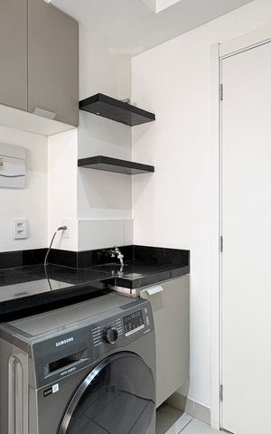 Apartamento para alugar com 33m², 2 quartos e sem vaga Apartamento para alugar com 33m², 2 quartos e sem vagaDetalhe da area de serviço