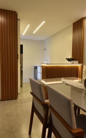 Casa de condomínio à venda com 125m², 3 quartos e 2 vagasSala de jantar