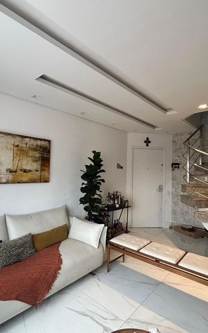 Apartamento à venda com 124m², 2 quartos e 2 vagas Apartamento à venda com 124m², 2 quartos e 2 vagasSala