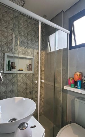 Apartamento à venda com 124m², 2 quartos e 2 vagas Apartamento à venda com 124m², 2 quartos e 2 vagasBanheiro do Quarto 1
