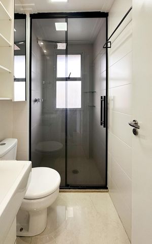 Apartamento para alugar com 60m², 2 quartos e 1 vaga Apartamento para alugar com 60m², 2 quartos e 1 vagaBanheiro Social