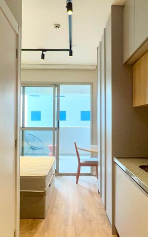 Studio à venda com 29m², 1 quarto e sem vagaCozinha