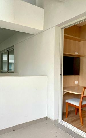 Studio à venda com 29m², 1 quarto e sem vagaVaranda