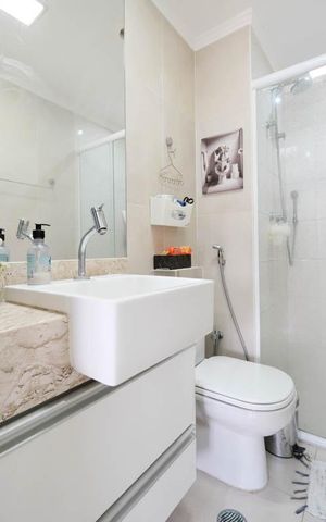 Apartamento à venda com 74m², 3 quartos e 2 vagasBanheiro
