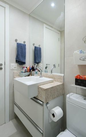 Apartamento à venda com 74m², 3 quartos e 2 vagasBanheiro