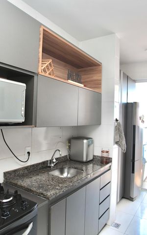 Apartamento à venda com 65m², 2 quartos e 2 vagasCozinha e Área de Serviço
