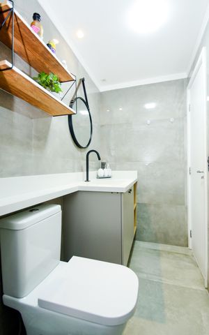 Apartamento à venda com 47m², 1 quarto e 1 vagaBanheiro