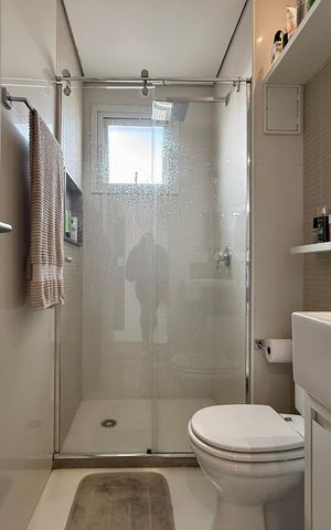 Apartamento à venda com 68m², 2 quartos e 1 vagaBanheiro Suíte 