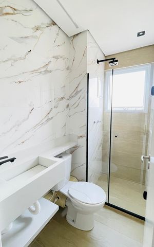 Apartamento para alugar com 58m², 2 quartos e 1 vaga Apartamento para alugar com 58m², 2 quartos e 1 vagaBanheiro
