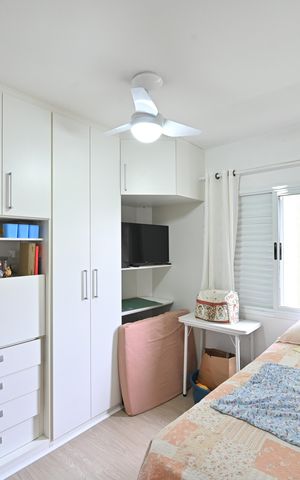 Apartamento à venda com 63m², 2 quartos e 1 vagaQuarto 2
