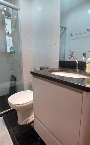 Apartamento à venda com 80m², 3 quartos e 2 vagas Apartamento à venda com 80m², 3 quartos e 2 vagasbanheiro 2