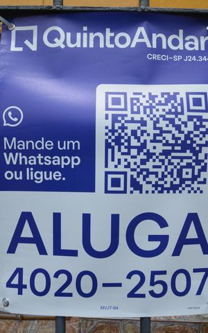 Apartamento para alugar com 49m², 2 quartos e 1 vagaPlaca instalada em 03/10 com o código MVJT-64