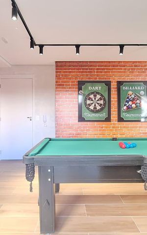 Apartamento para alugar com 35m², 2 quartos e sem vaga Apartamento para alugar com 35m², 2 quartos e sem vagaSalão de jogos