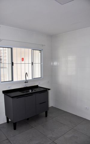 Apartamento para alugar com 30m², 1 quarto e sem vagaDetalhe - Sala e Cozinha