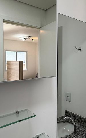 Apartamento para alugar com 36m², 1 quarto e 1 vaga Apartamento para alugar com 36m², 1 quarto e 1 vagaBanheiro