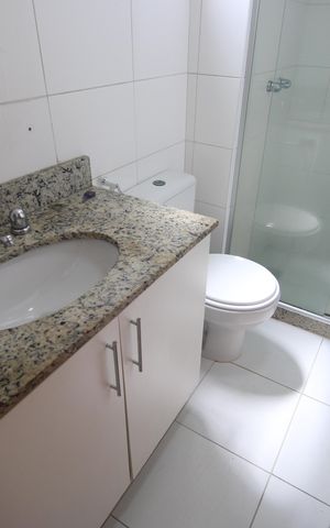 Apartamento à venda com 75m², 3 quartos e 1 vagaBanheiro da suíte