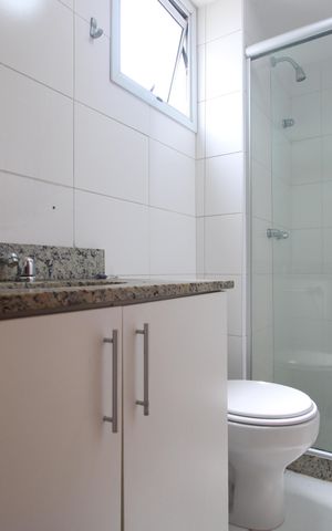 Apartamento à venda com 75m², 3 quartos e 1 vagaBanheiro da suíte