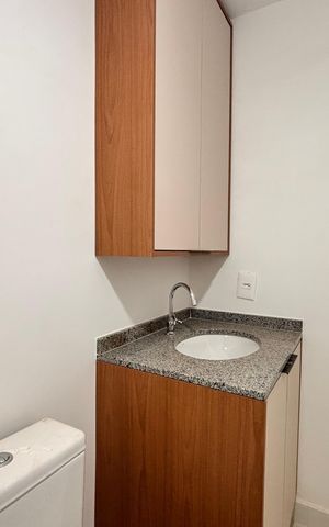 Apartamento para alugar com 25m², 1 quarto e sem vagaBanheiro da Suíte