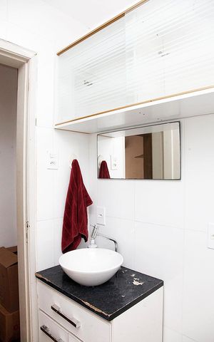 Apartamento para alugar com 55m², 1 quarto e sem vagaBanheiro