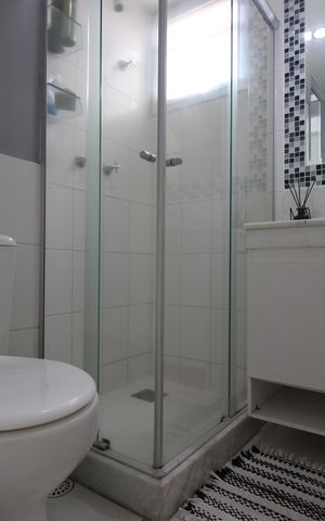 Apartamento à venda com 83m², 3 quartos e 2 vagasBanheiro da suíte