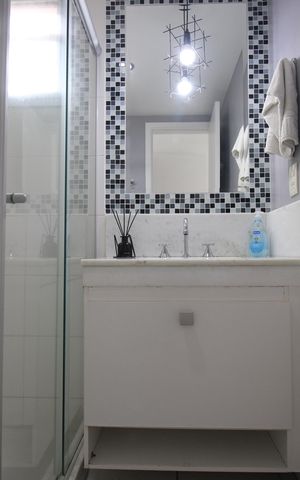 Apartamento à venda com 83m², 3 quartos e 2 vagasBanheiro da suíte