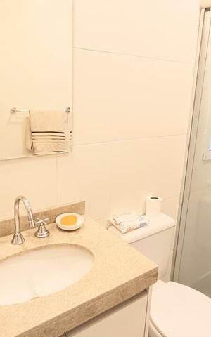 Apartamento para alugar com 89m², 2 quartos e 2 vagas Apartamento para alugar com 89m², 2 quartos e 2 vagasBanheiro 1