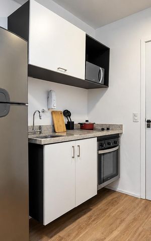 Studio à venda com 30m², 1 quarto e sem vagaCozinha