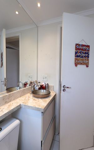 Apartamento para alugar com 51m², 2 quartos e 1 vaga Apartamento para alugar com 51m², 2 quartos e 1 vagaBanheiro