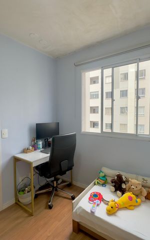 Apartamento à venda com 36m², 2 quartos e 1 vagaQuarto 2