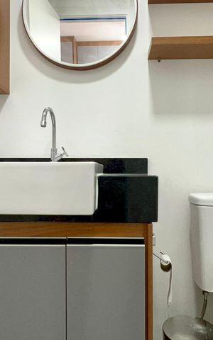 Studio para alugar com 24m², 1 quarto e sem vaga Studio para alugar com 24m², 1 quarto e sem vagaBanheiro