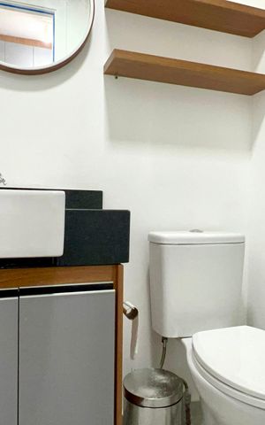 Studio para alugar com 24m², 1 quarto e sem vaga Studio para alugar com 24m², 1 quarto e sem vagaBanheiro