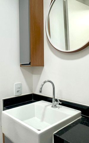 Studio para alugar com 24m², 1 quarto e sem vaga Studio para alugar com 24m², 1 quarto e sem vagaBanheiro