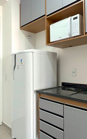 Studio para alugar com 24m², 1 quarto e sem vaga Studio para alugar com 24m², 1 quarto e sem vagaCozinha