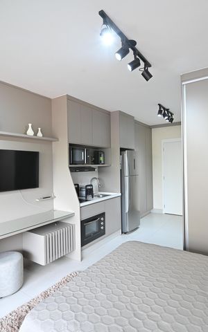 Studio à venda com 28m², 1 quarto e sem vagaSala/Quarto