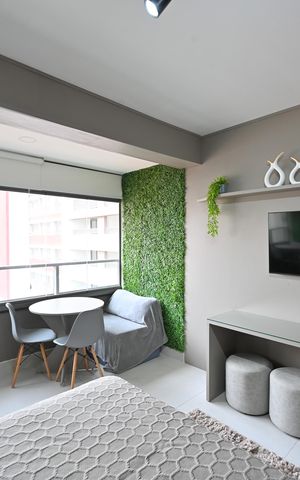 Studio à venda com 28m², 1 quarto e sem vagaSala/Quarto