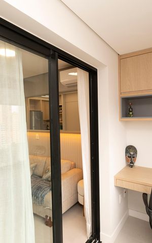 Apartamento para alugar com 46m², 1 quarto e 1 vagaVARANDA