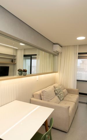 Apartamento para alugar com 46m², 1 quarto e 1 vagaSALA DOIS AMBIENTES