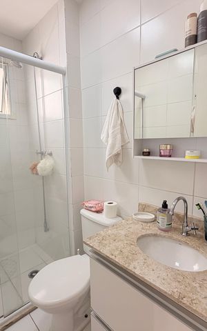 Apartamento à venda com 59m², 2 quartos e 1 vagaBanheiro da Suíte